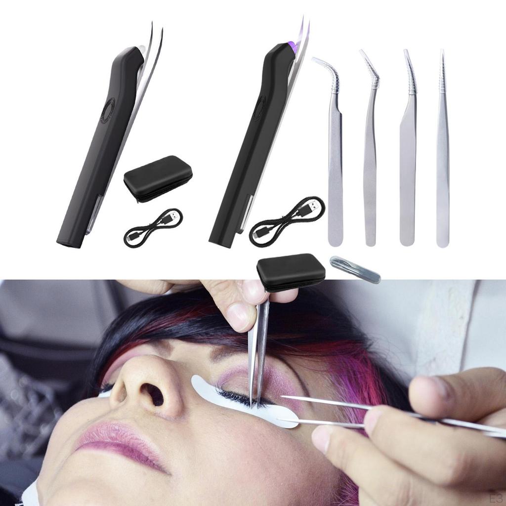 Pensete pentru gene Lampă Salon de înfrumusețare Gene Dispozitiv practic de studio USB