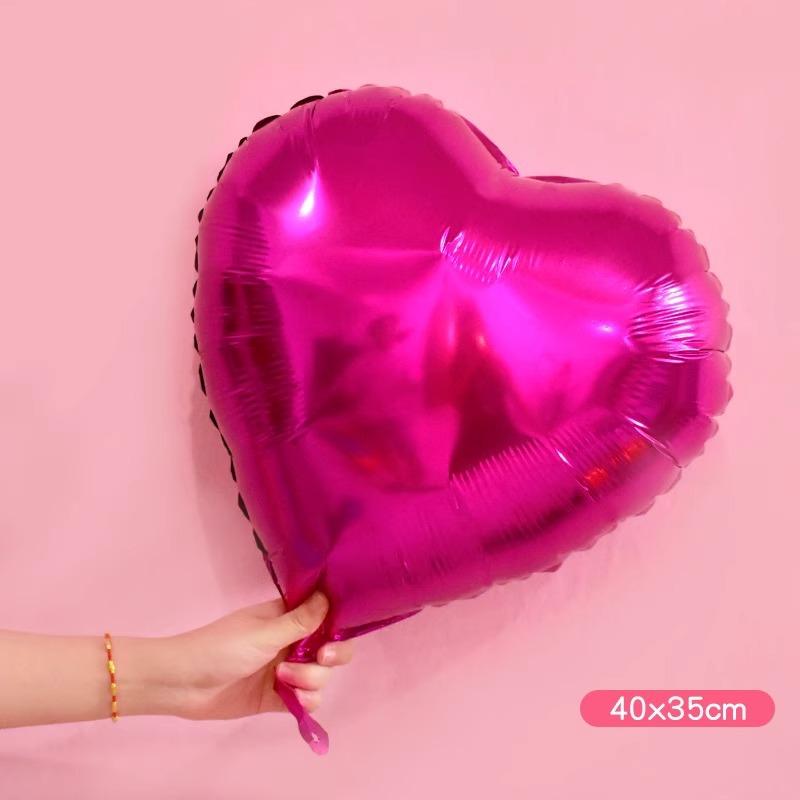 18-Inch Love Aluminum Film Balloon Confession Decoration Engagement Wedding Birthday Scene Arrangement Floating Heart Balloon