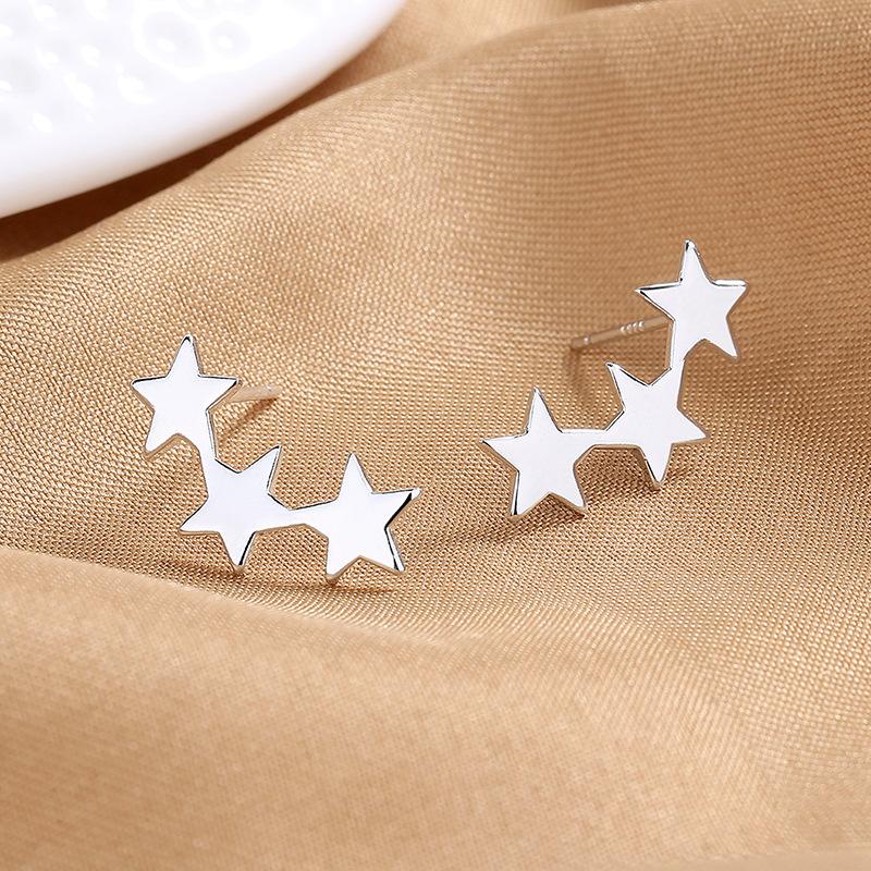 925 Sterling Silver New Zircon Earrings for Women High Quality Exquisite Student Girlfriend Fashion  Jewelry Accessories Gift