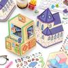 PaperMore 2.5D XL Tri-fold Mini Diorama Stickers, Corner Series 4 Creative Scene