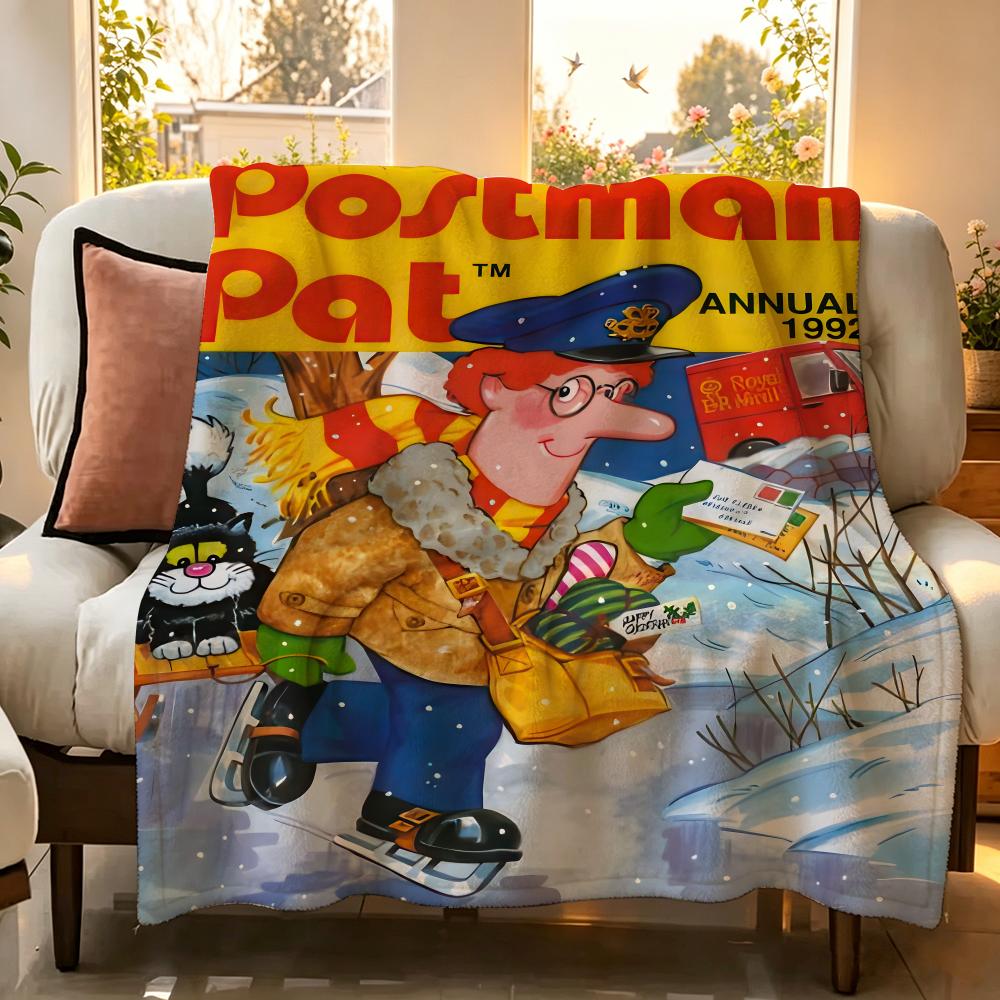 Kreslená P Poštovní P Pat Hodit Flanelová deka Vhodná na pohovku Obývací pokoj Ložnici