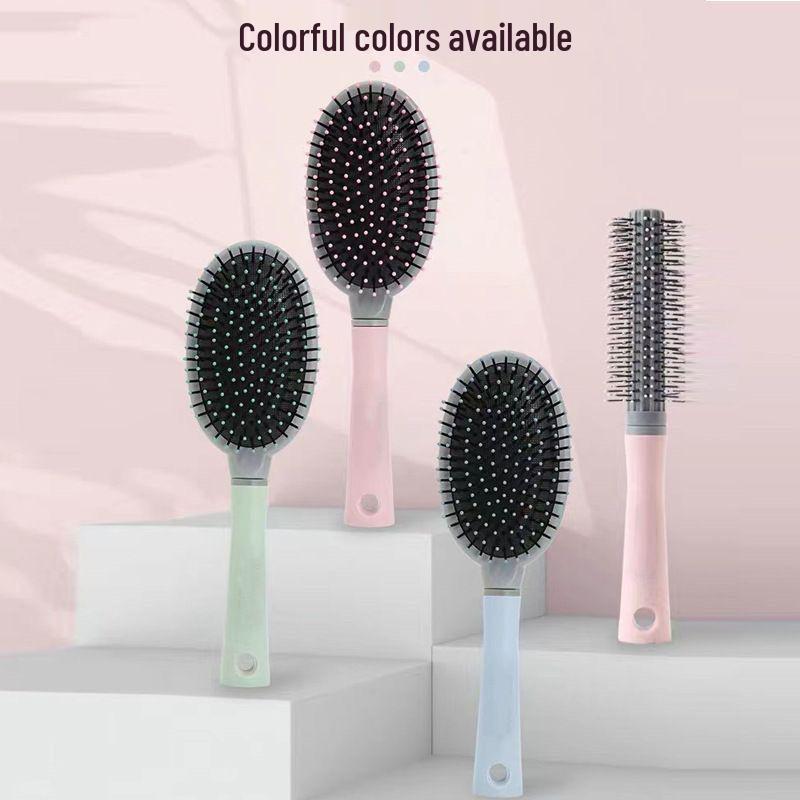 Women's Anti-Static Air Cushion Massage Comb - Large Curved Rib Design