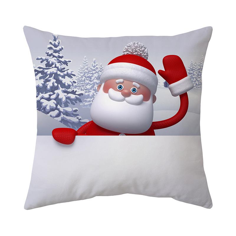 Christmas Atmosphere Home Pillow Cushion Cover Holiday Gift Nap Sofa Car Gift Pillow