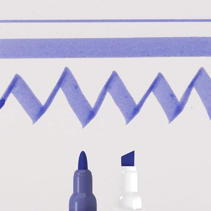 Watercolor Marker - ECO LINE - Craftelier Duotip - Ultramarine Violet - Double Tip - 20g