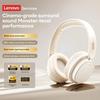 Retro Lenovo LS105 Kulak Üstü Kablosuz Kulaklık Katlanabilir Spor Deri 360° Tam Sarım Kulaklık Bluetooth 6.0 HD Çağrı Kulaklıkları ENC Gürültü Azaltma