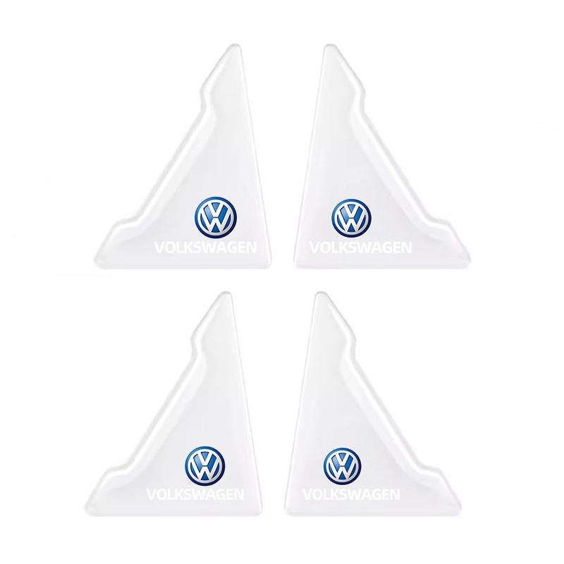 

2026 Hot For Volkswagen VW 4Pcs Car Door Silicone Buffer Stickers Anticollision Anti Scratch For VW Atlas Jetta Touareg Variant прозрачный