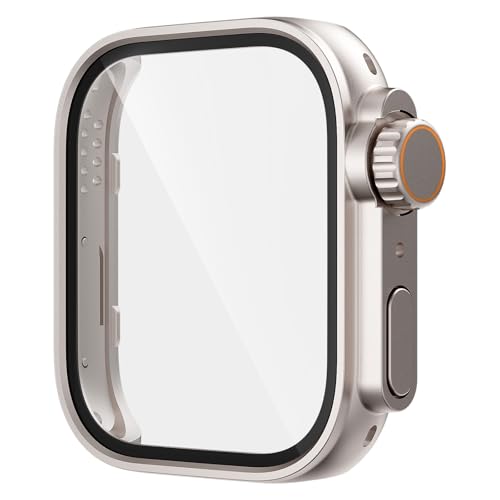 Fits Watch Fit4Pro Tempered Glass PC Hard Case Case White