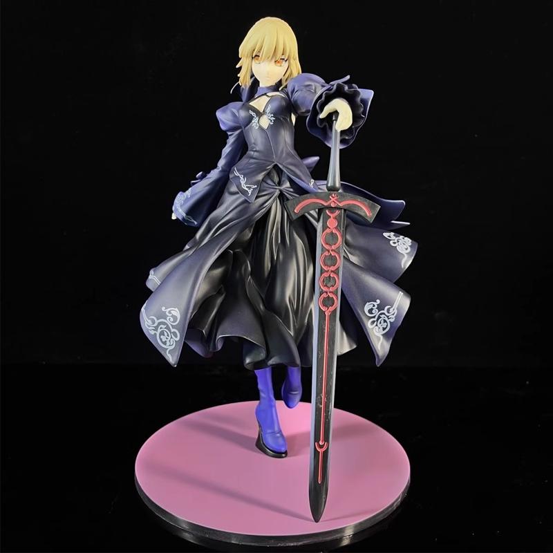 25cm Fate/Stay Night Saber Alter - Pvc Anime Figurine Formal Dress Version Swapable Stylish Room Decoration Desk Ornament Present