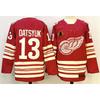 Mens Retro Ice Hockey Jersey Custom Number 71 88 Larkin DeBrincat Datsyuk Cotton Blend Practice Uniform