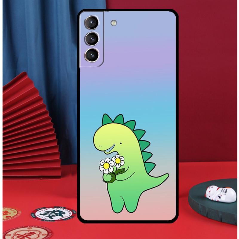 

Cute Dinosaur Tea-Rex Phone Case For Samsung Galaxy S25 S24 Ultra S9 S10 S20 S21 S22 S23 Plus S24 FE Back Cover Galaxy S10 Plus
