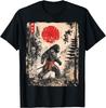 Samurai Bigfoot Japanese Vintage Graphic Ukiyo-e Art Funny  Unisex T-Shirt Mens Womens Tees Top