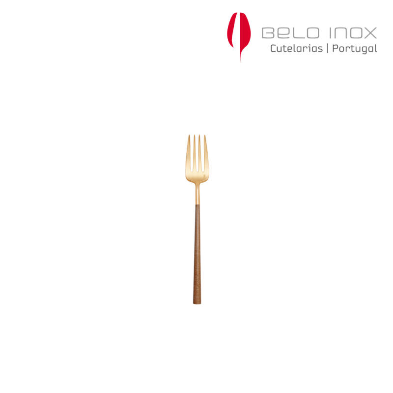 

[belo inox] Mahogany Gold Cake Dessert Fork