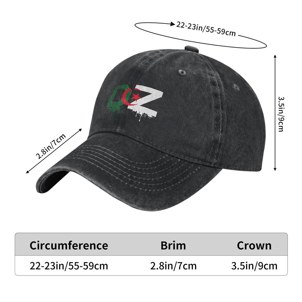 Flag Of Algeria Sun Baseball Cap Fashion Men Women Washed That Dropshipping Design Tennis Skate Baseball Caps Birthday Present
