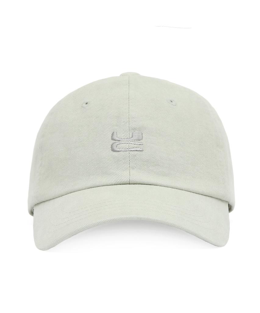 Eondeokeonteulol Four Seasons Cotton Logo Embroidered Basic Soft Top Unisex Ball Cap Uc / Washed B B / Mint