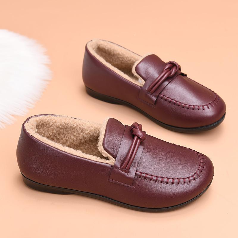 Fleece warm Doudou shoes winter new medium and comfortable soft-soled cotton shoes
