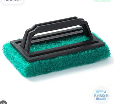 Bath Tub Cleaning Scrubber with Handle Heavy Duty Bathroom Floor Brush for Scrubbing Soap Scum and Dirt On Tiles and Bathtubs