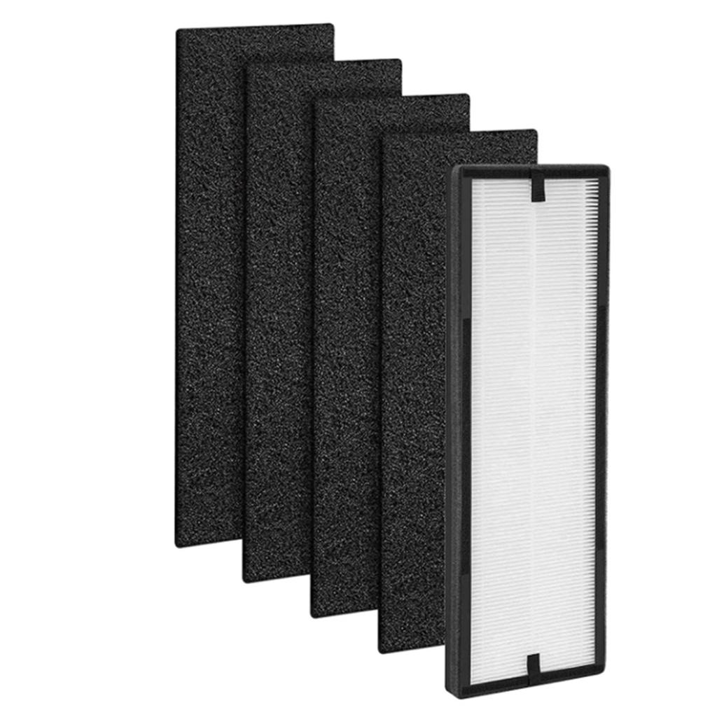 1 Filtro di ricambio NEA-F1 True HEPA + 4 Filtri a carbone attivo NEA-C1, per Eureka NEA120 e Toshiba Smart WiFi CAF-W36USW