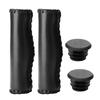 1 Pair Synthetic Leather Bike Handlebar Grips  for Mountain Bike,Road Bike