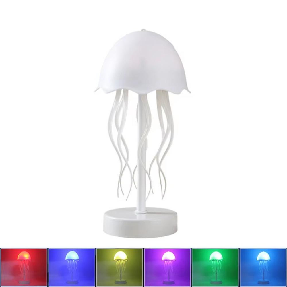 Adjustable 3D Floating Jellyfish Lamp Cartoon Jellyfish Table Lamp  Bedroom Decor