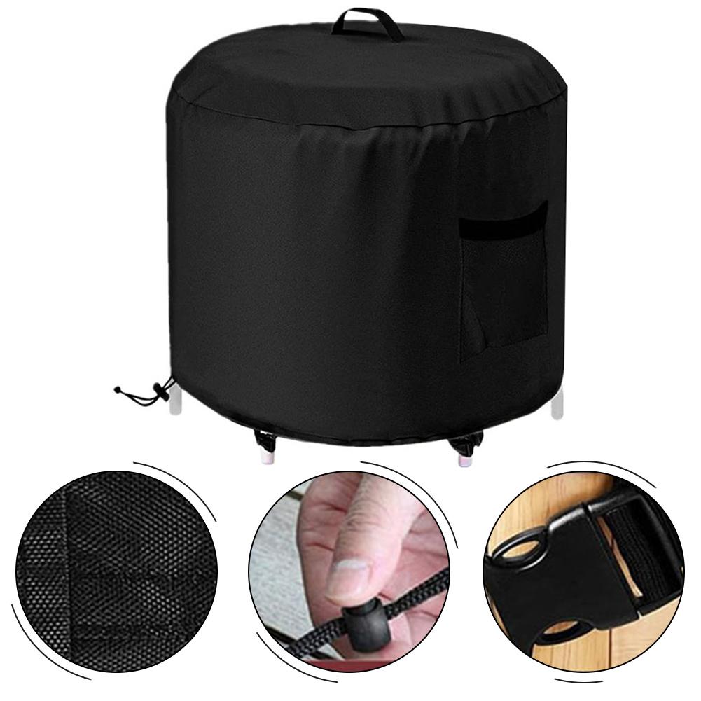 Heavy Duty Portable Bath Tub Cover Featuring Ripstop Fabric Air Vents and Adjustable Drawstrings for Secure Fit