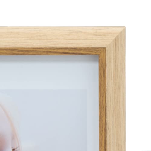 Fujicolor FUJICOLOR Photo Frame, Natural Color Frame, 2501A4, A4 Size, Brown, with 3-Sided Mat, 507052