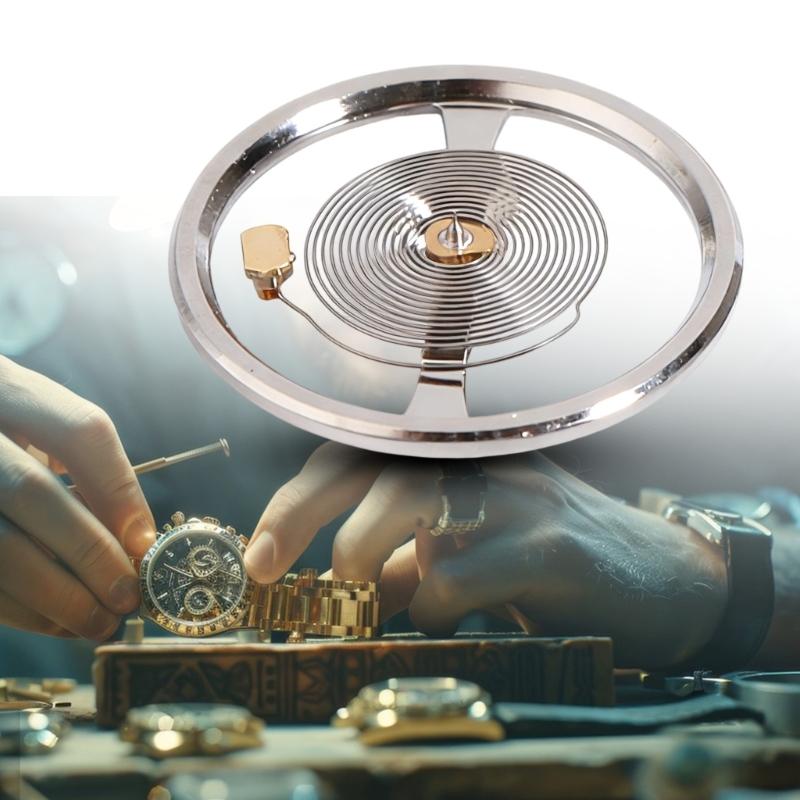 Universal NH38 NH39 Balance Wheel Assembly Shock Resistant Designs Spring Assembly Suitable for Mechanical Timepieces