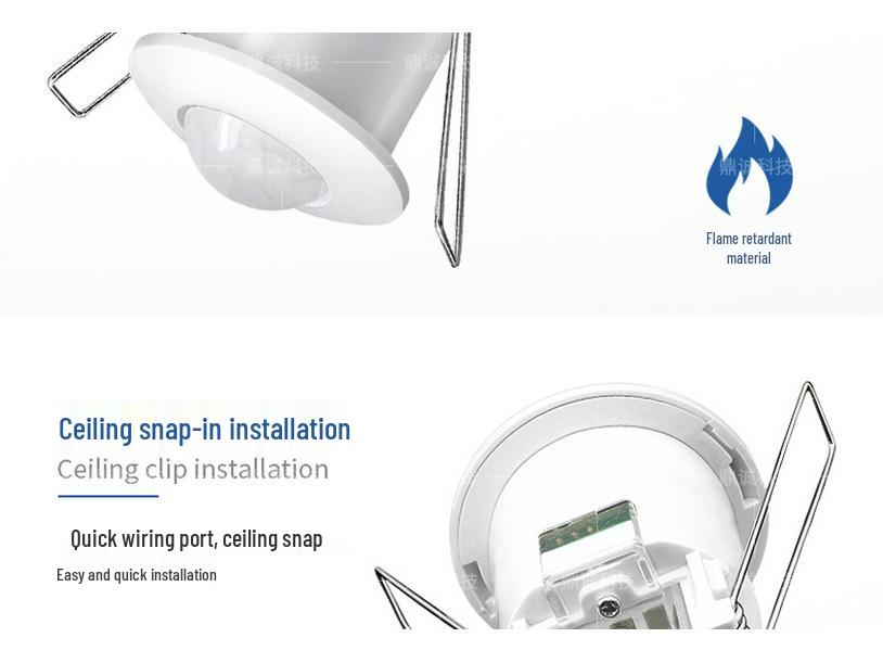 Compact Recessed Ceiling Infrared Motion Sensor Smart Dimmable Light Switch PIR