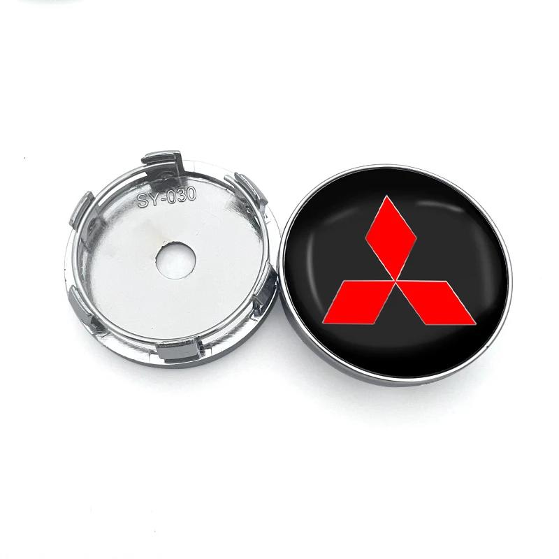 Car Wheel Hub Center Badge Caps Rims Wheel Covers Decoration For Mitsubishi Outlander Lancer 10 9 ASX Eclipse L200 Pajero Triton