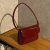Retro lakované kožené kabelky přes rameno pro ženy Luxusní designová crossbody kabelka malá čtvercová kabelka Módní dámská kabelka do podpaží kabelka