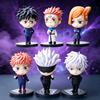 6Pcs/set Jujutsu Kaisen Anime Figure Gojo Satoru Yuji Itadori Figure Doll Toy Action Figure Yuji Itadori Fushiguro Model Toys