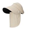 With Face Cover Sun Visor Hats Empty Top Sun Hat Outdoor Peaked Cap  Summer