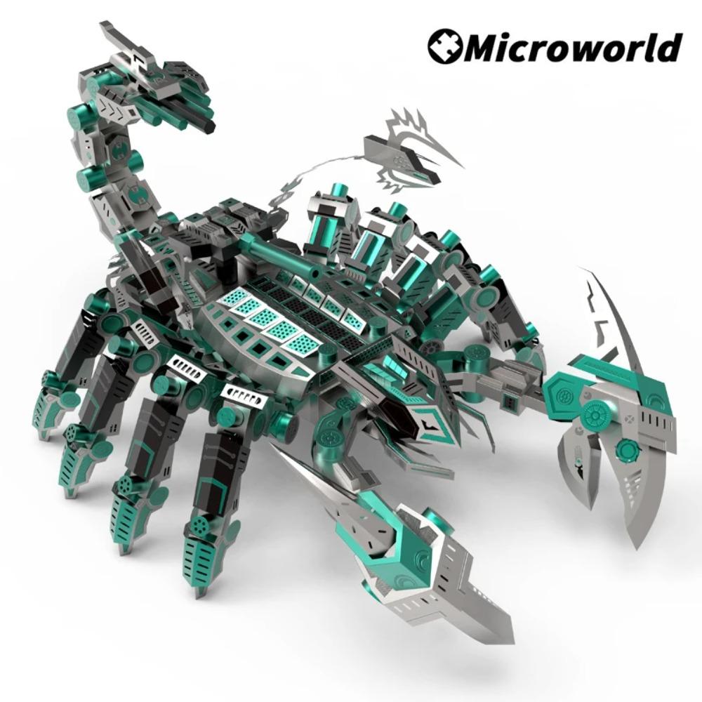 Microworld 3D Metall Tier Puzzle Red Devils Skorpion Modellbausätze DIY Desktop Dekoration Jigsaw Spielzeug Geburtstagsgeschenke Für Erwachsene