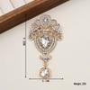Retro European-American Rhinestone Crown Brooch: Classic Crystal Pin for Women