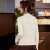 KAVON Women's Semi-High Neck Long Sleeve Knit Pullover