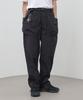 MODERMENT [Nylon] Belted Tech Cargo String Pants [Black]