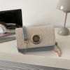 Borsa a Spalla Trendy con Texture Personalizzata per Donna, Piccola Borsa Quadrata