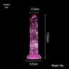 Mermaid Crystal Chrysanthemum Suction Cup Dildo & Threaded Anal Plug for Realistic Pleasure