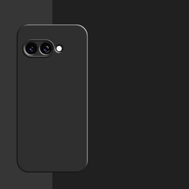 

Для чехла Google Pixel 9a Для чехла Google Pixel 9a 6,3 дюйма Оригинальный жидкий силиконовый каучук Противоударный бампер Google Pixel 9a For Pixel 9A чёрный