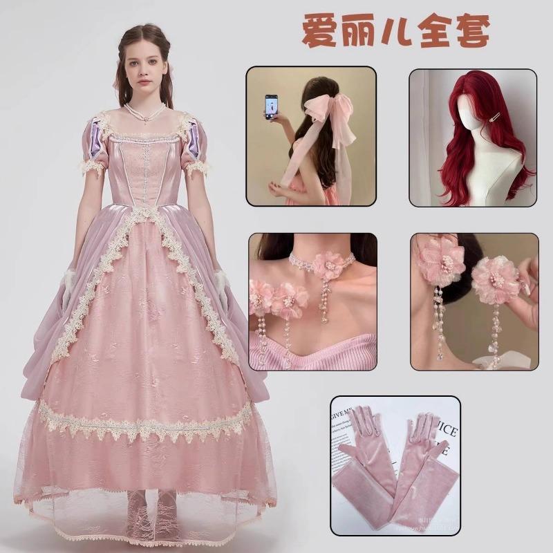 Snow White Ariel Anna Cinderella Bell Elsa Dress Adult Performance Costume