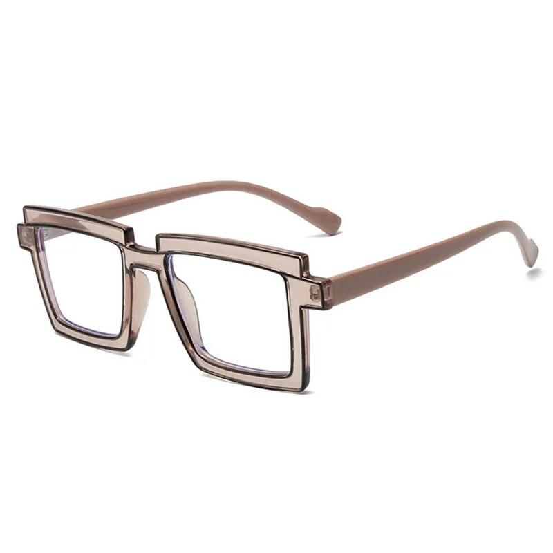 New TR90 Rectangular Anti-Blue Light Glasses Comic Cartoon Two-Dimensional Eyewear Party Trendy Photograph Ornament Glasses