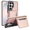 Magnetic Charging Phone Case for Samsung Galaxy S26 Ultra S25 Edge S24 Plus S23 Fe S22 A56 A37 A36 A57 Leather Card Holder Cover