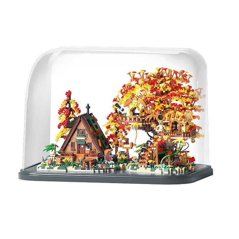 

Лесное царство Тип А Домик на дереве Строительные блоки, Игрушки и подарки, совместимые с LEGO.