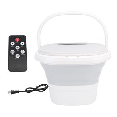 Fußbad mit LCD-Anzeige 8L 420W Thermostatische Steuerung Faltbar Praktischer Griff Weiß