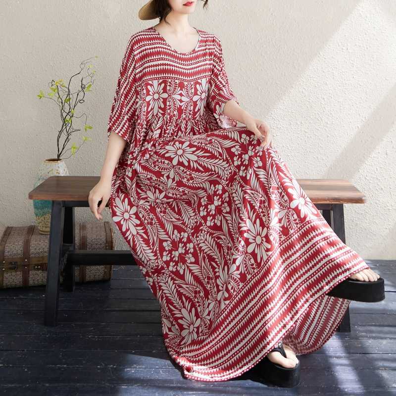 New Women's Loose Bohemian Artistic Dress