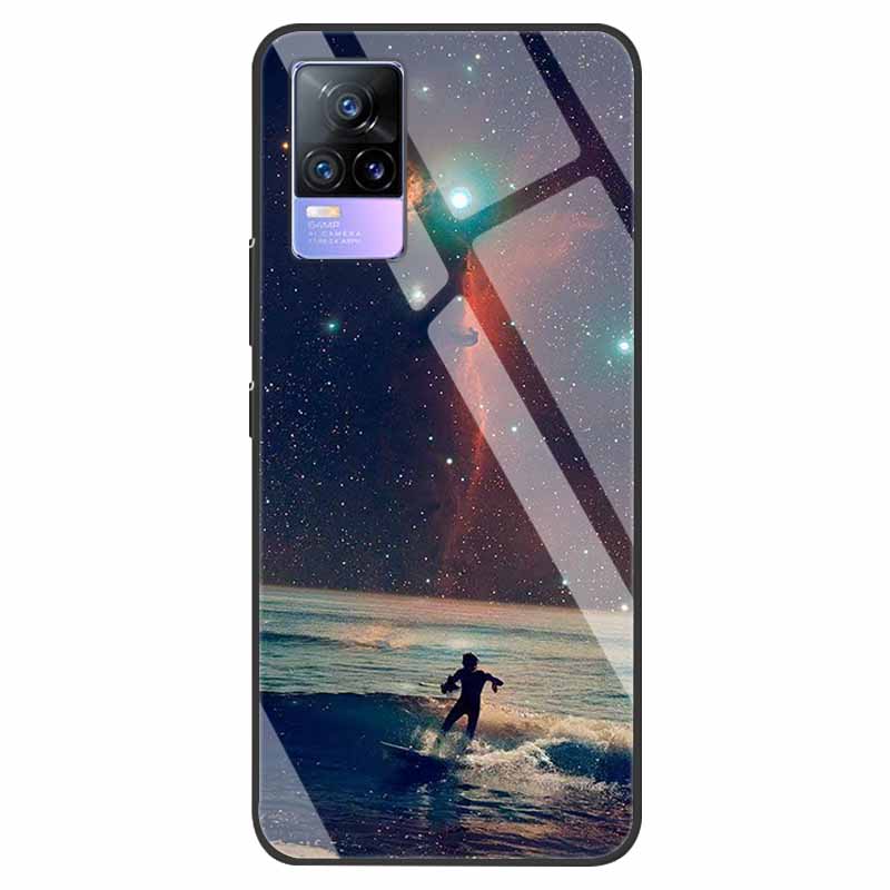 For VivoV21 5G Tempered Glass Case for Vivo V21 5G Soft Bumper Hard Funda For Vivo X60 Pro Global Phone Case X60 5G 2021 Cover