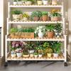 2025 Beweglicher Mehrschichtiger Blumenständer mit Rädern für Wohnzimmer und Balkon