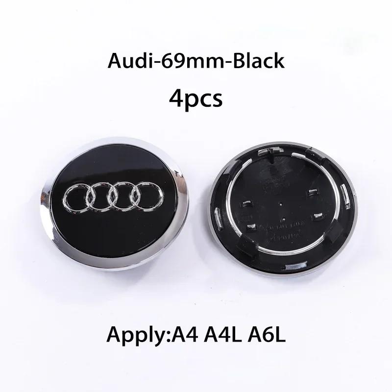Hub Caps Hot For qaz23 4pcs 60mm 61mm 68mm 69mm qaz23 Hub Caps Car Wheel Center Caps For qaz23 A1 A2 A3 A4 A5 A6 A7 A8 S3 S6 Q3