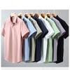 Simple Style Summer Tops Soft and Comfortable 100 Cotton Fabric Short Sleeve Shirt Korean Daily Casual Shirt Versatile