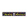 Customizable Day of the Dead Skull Banner for Halloween Party Decorations