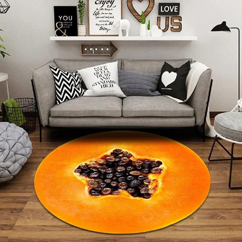 Fun Race Track Round Rug Soft Playful Floor Mat for Kids Room Living Room or Under Swivel Chair  Living Room Decoration Bedroom